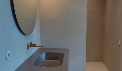Fin de la rénovation d'une salle de bain dans une maison à Lyon 8ème