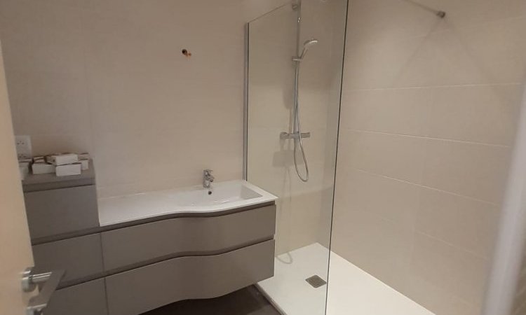 Remplacement d'une baignoire par une douche dans appartement Lyon